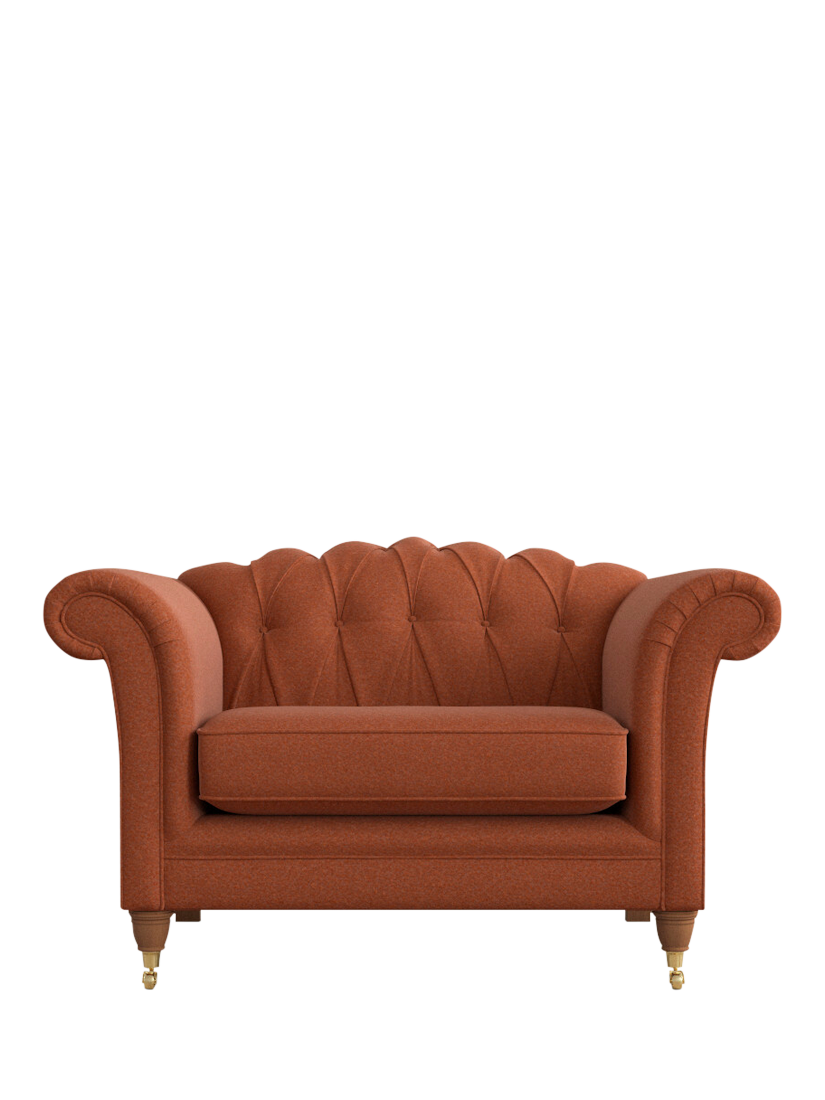 Gloucester Range, Laura Ashley Gloucester Armchair, Teak Leg, Harley Terracotta Orange