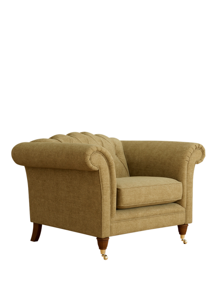 Laura Ashley Gloucester Armchair, Teak Leg, Orla Gold