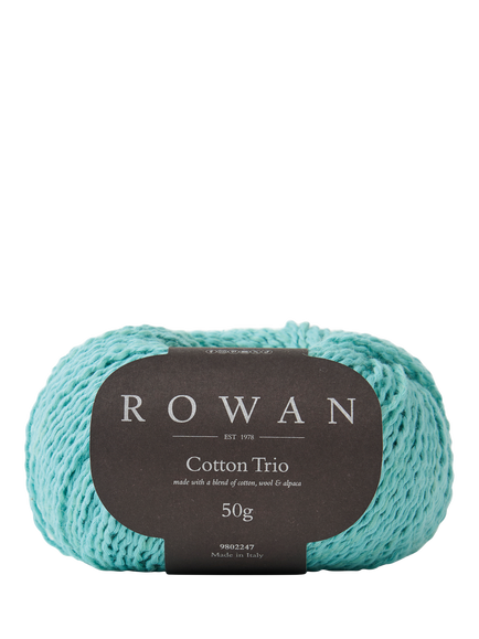 Rowan Cotton Trio Knitting Yarn, 50g, Fresh