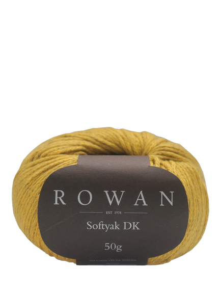 Rowan Softyak DK Yarn, 50g, Jaune
