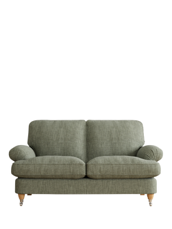 Laura Ashley Beaumaris Small 2 Seater Sofa, Oak Leg, Bainton Sage
