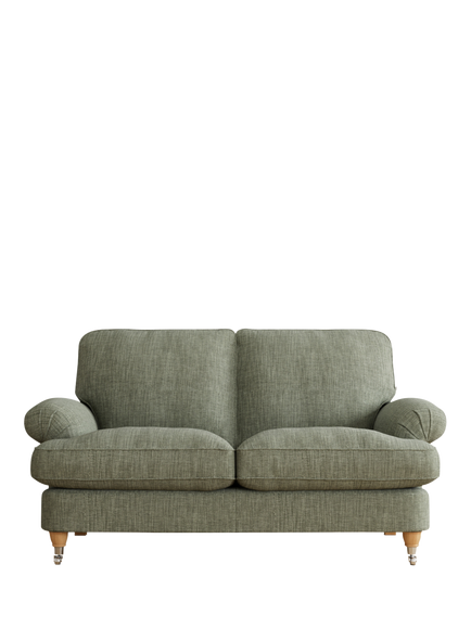 Laura Ashley Beaumaris Small 2 Seater Sofa, Oak Leg, Bainton Sage