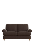 Laura Ashley Beaumaris Small 2 Seater Sofa, Oak Leg, Harley Chestnut Brown