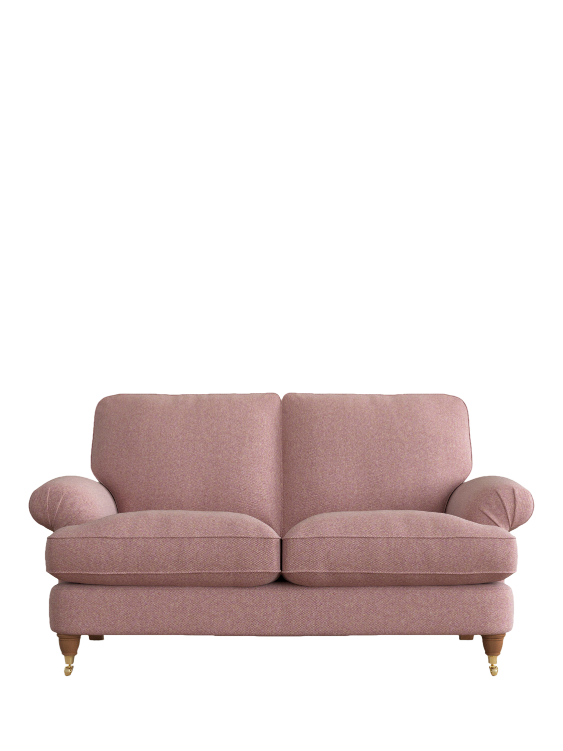 Beaumaris Range, Laura Ashley Beaumaris Small 2 Seater Sofa, Teak Leg, Anneliese Grape Purple