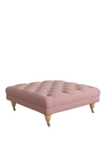 Laura Ashley Gloucester Footstool, Oak Leg, Anneliese Grape Purple