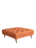 Laura Ashley Gloucester Footstool, Oak Leg, Bainton Terracotta