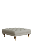 Laura Ashley Gloucester Footstool, Teak Leg, Anneliese Steel