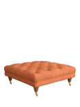 Laura Ashley Gloucester Footstool, Teak Leg, Bainton Terracotta