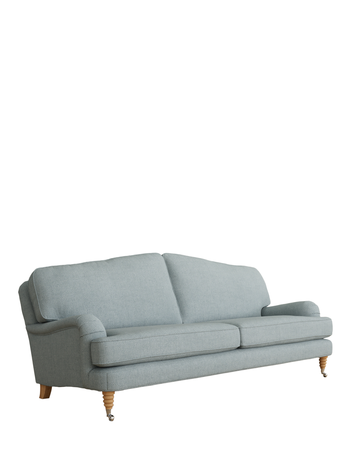 Lynden Range, Laura Ashley Lynden Grand 4 Seater Sofa, Oak Leg, Anneliese Seaspray