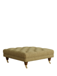 Laura Ashley Gloucester Footstool, Teak Leg, Orla Gold