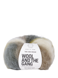 Wool And The Gang Take Care Mohair, 50g, Green Stripe