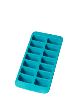 Lékué Rectangular Ice Cube Tray with Lid, 14 Cube, Turquoise - view 2, Turquoise