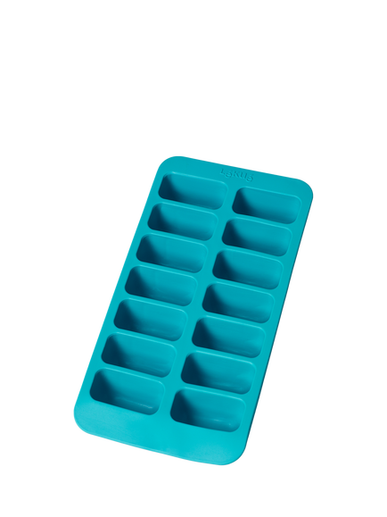 Lékué Rectangular Ice Cube Tray with Lid, 14 Cube, Turquoise - view 2, Turquoise