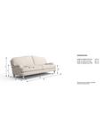 Laura Ashley Lynden Grand 4 Seater Sofa, Teak Leg, Anneliese Grape Purple
