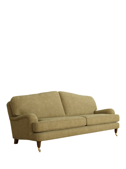 Laura Ashley Lynden Grand 4 Seater Sofa, Teak Leg, Orla Gold