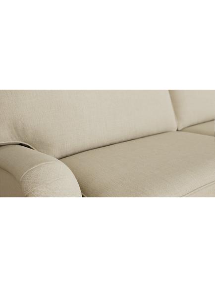 Laura Ashley Lynden Grand 4 Seater Sofa, Teak Leg - view 2, Wooton Natural