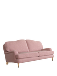 Laura Ashley Lynden Large 3 Seater Sofa, Oak Leg, Anneliese Grape Purple
