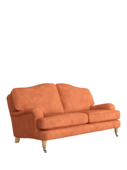Laura Ashley Lynden Medium 2 Seater Sofa, Oak Leg, Bainton Terracotta