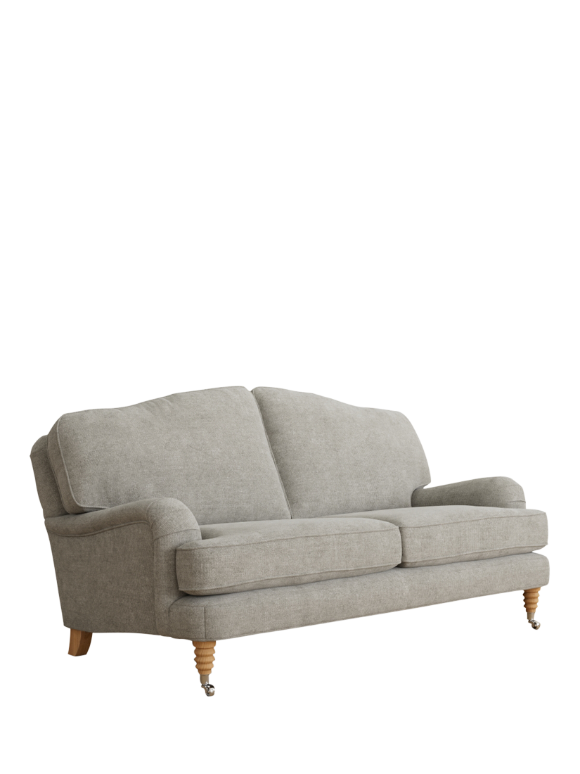 Lynden Range, Laura Ashley Lynden Medium 2 Seater Sofa, Oak Leg, Orla Pale Steel