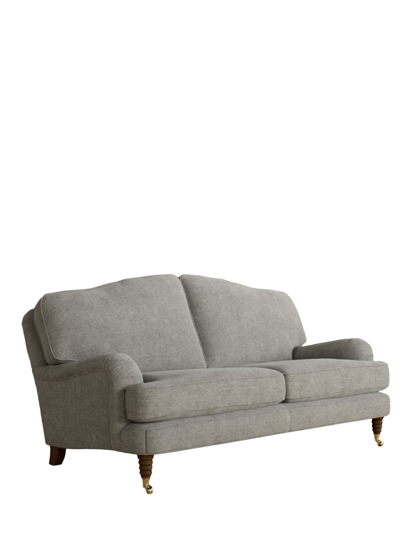 Lynden Range, Laura Ashley Lynden Medium 2 Seater Sofa, Teak Leg, Orla Pale Steel