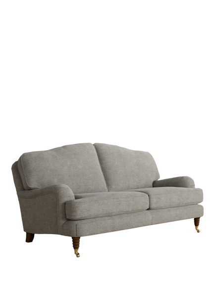 Laura Ashley Lynden Medium 2 Seater Sofa, Teak Leg, Orla Pale Steel