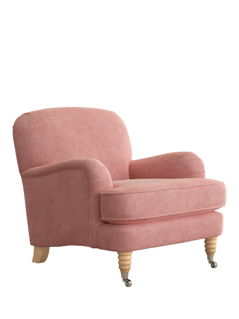 Lynden Range, Laura Ashley Lynden Small 2 Seater Sofa, Oak Leg, Anneliese Seaspray