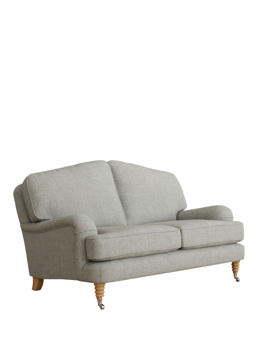 Lynden Range, Laura Ashley Lynden Small 2 Seater Sofa, Oak Leg, Anneliese Steel