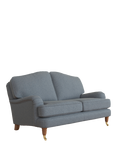 Laura Ashley Lynden Small 2 Seater Sofa, Teak Leg, Anneliese Midnight Blue