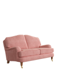 Laura Ashley Lynden Small 2 Seater Sofa, Teak Leg, Bainton Old Rose Pnk