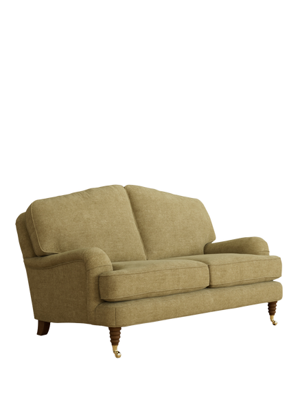 Laura Ashley Lynden Small 2 Seater Sofa, Teak Leg, Orla Gold