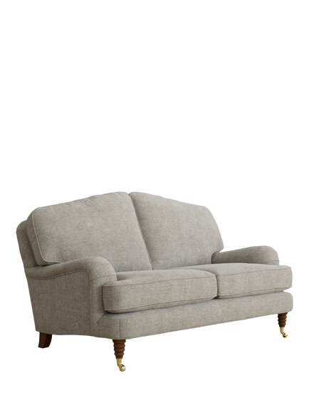 Laura Ashley Lynden Small 2 Seater Sofa, Teak Leg, Orla Pale Steel