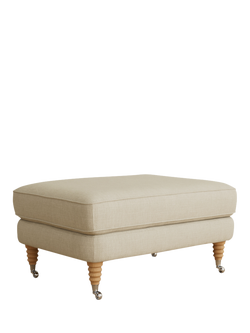 Laura Ashley Lynden Footstool, Oak Leg, Wooton Natural