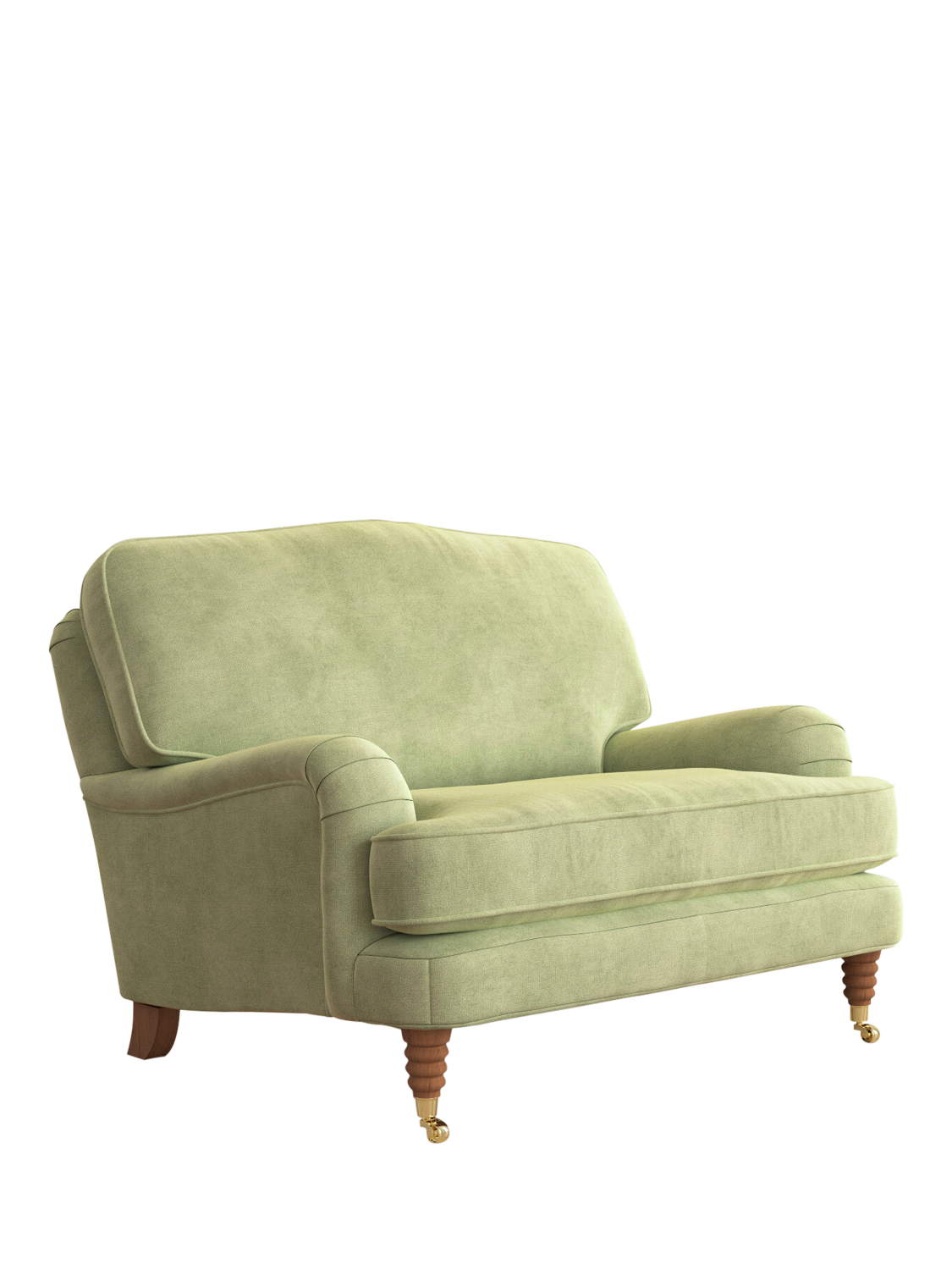 Lynden Range, Laura Ashley Lynden Snuggler, Teak Leg, Orla Pale Hedgerow Green
