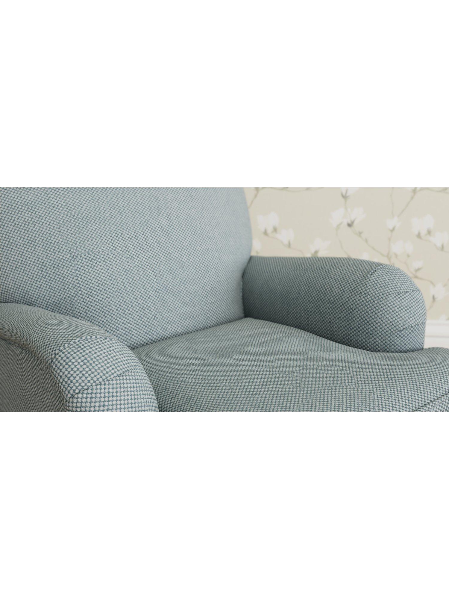 Lynden Range, Laura Ashley Lynden Armchair, Oak Leg, Anneliese Seaspray