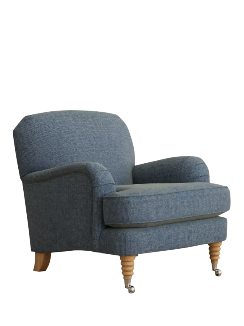 Laura Ashley Lynden Armchair, Oak Leg