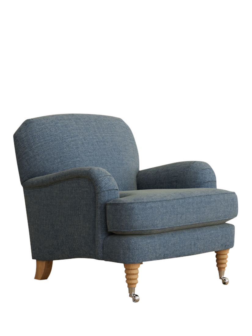 Lynden Range, Laura Ashley Lynden Armchair, Oak Leg, Orla Seaspray