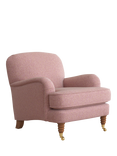 Laura Ashley Lynden Armchair, Teak Leg, Anneliese Grape Purple