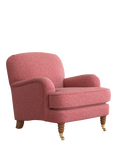 Laura Ashley Lynden Armchair, Teak Leg, Anneliese Rosewood Red