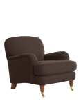 Laura Ashley Lynden Armchair, Teak Leg, Harley Chestnut Brown