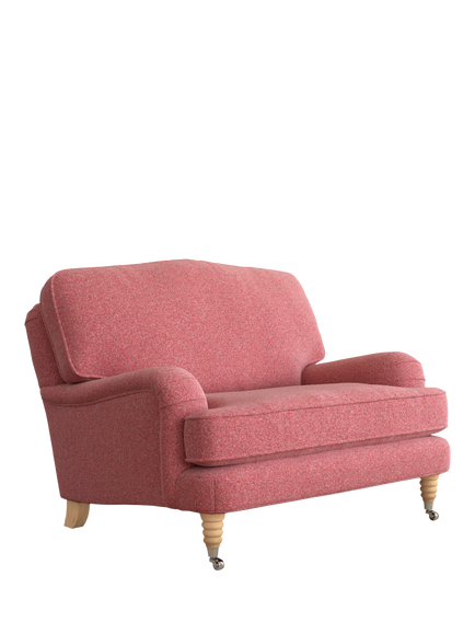 Laura Ashley Lynden Snuggler, Oak Leg, Anneliese Rosewood Red
