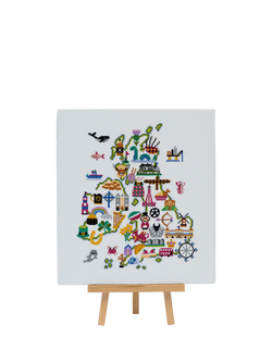 Caterpillar Cross Stitch British Isles Cross Stitch Kit, Multi