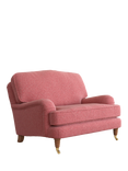 Laura Ashley Lynden Snuggler, Teak Leg, Anneliese Rosewood Red