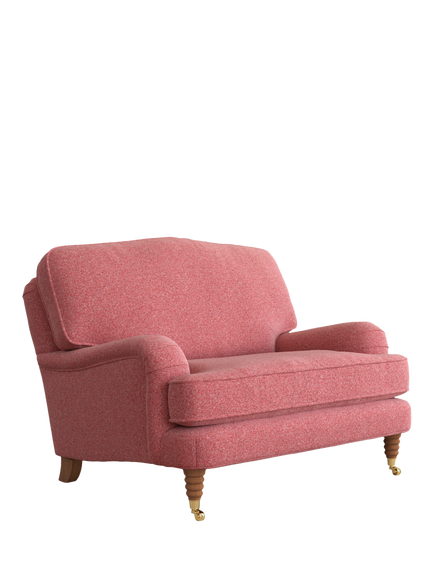 Laura Ashley Lynden Snuggler, Teak Leg, Anneliese Rosewood Red