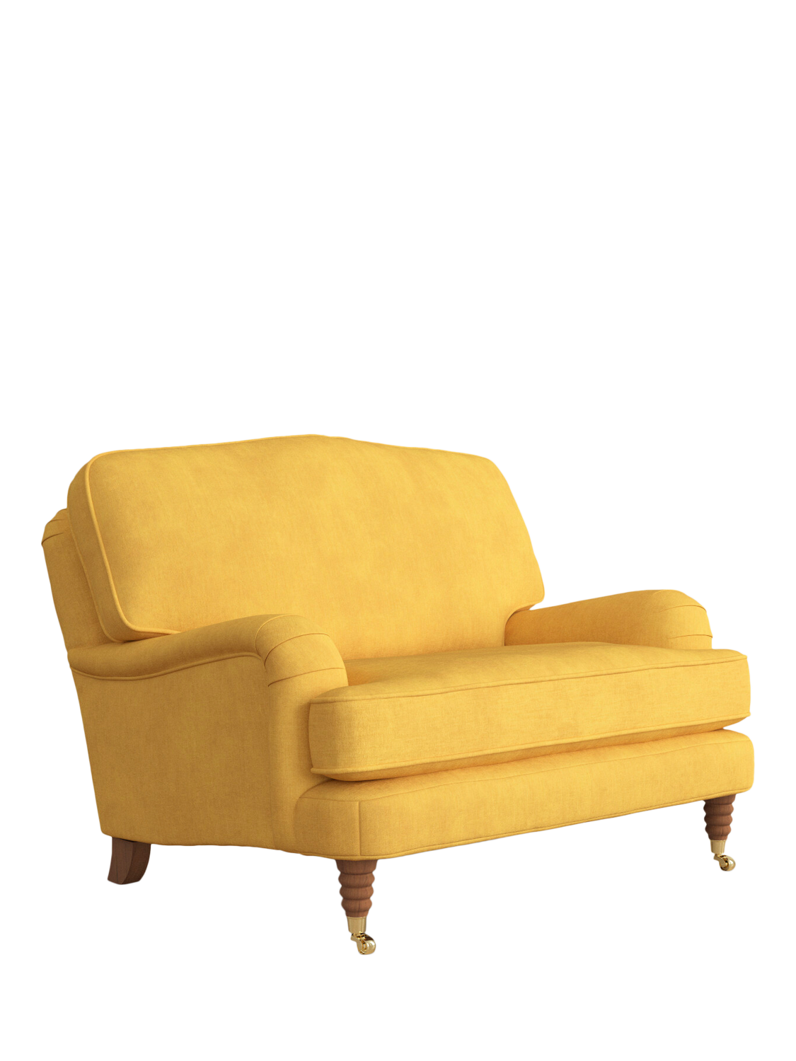 Lynden Range, Laura Ashley Lynden Snuggler, Teak Leg, Bainton Ochre Yellow