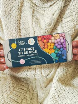 Cotton Twist It's Nice To Be Nice Bracelet Beading Kit - view 2, Multi