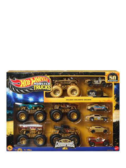 Hot Wheels Monster Trucks Trophy Champions Collection, Multi