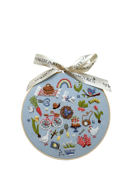MakeBox & Co 30 Days of Spring Embroidery Kit, Multi