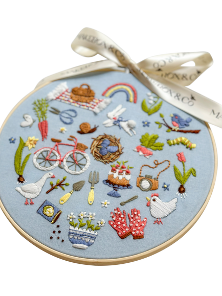 MakeBox & Co 30 Days of Spring Embroidery Kit - view 2, Multi