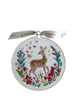 MakeBox & Co Frolicking Fawn Embroidery Kit, Multi