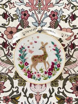 MakeBox & Co Frolicking Fawn Embroidery Kit - view 2, Multi